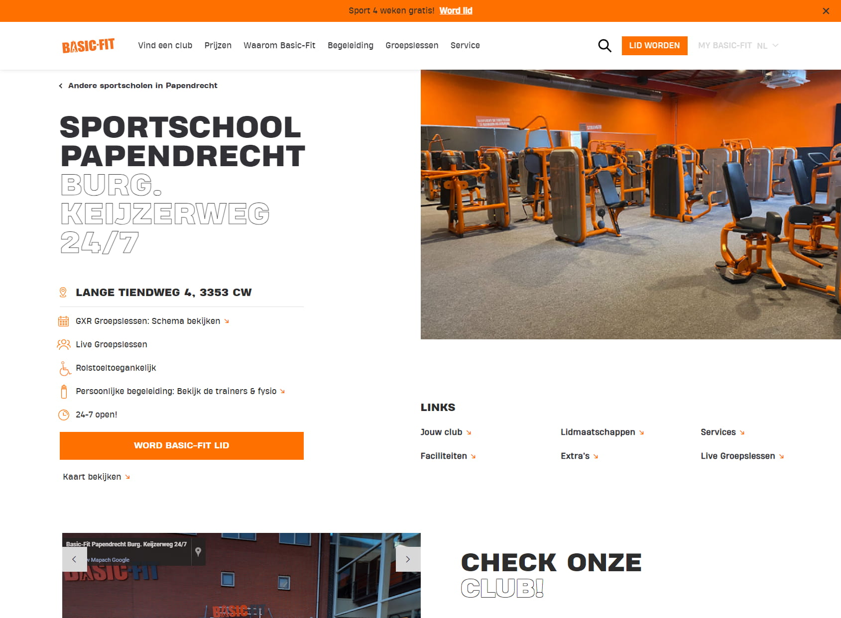 Basic-Fit Fitness Papendrecht Burg. Keijzerweg