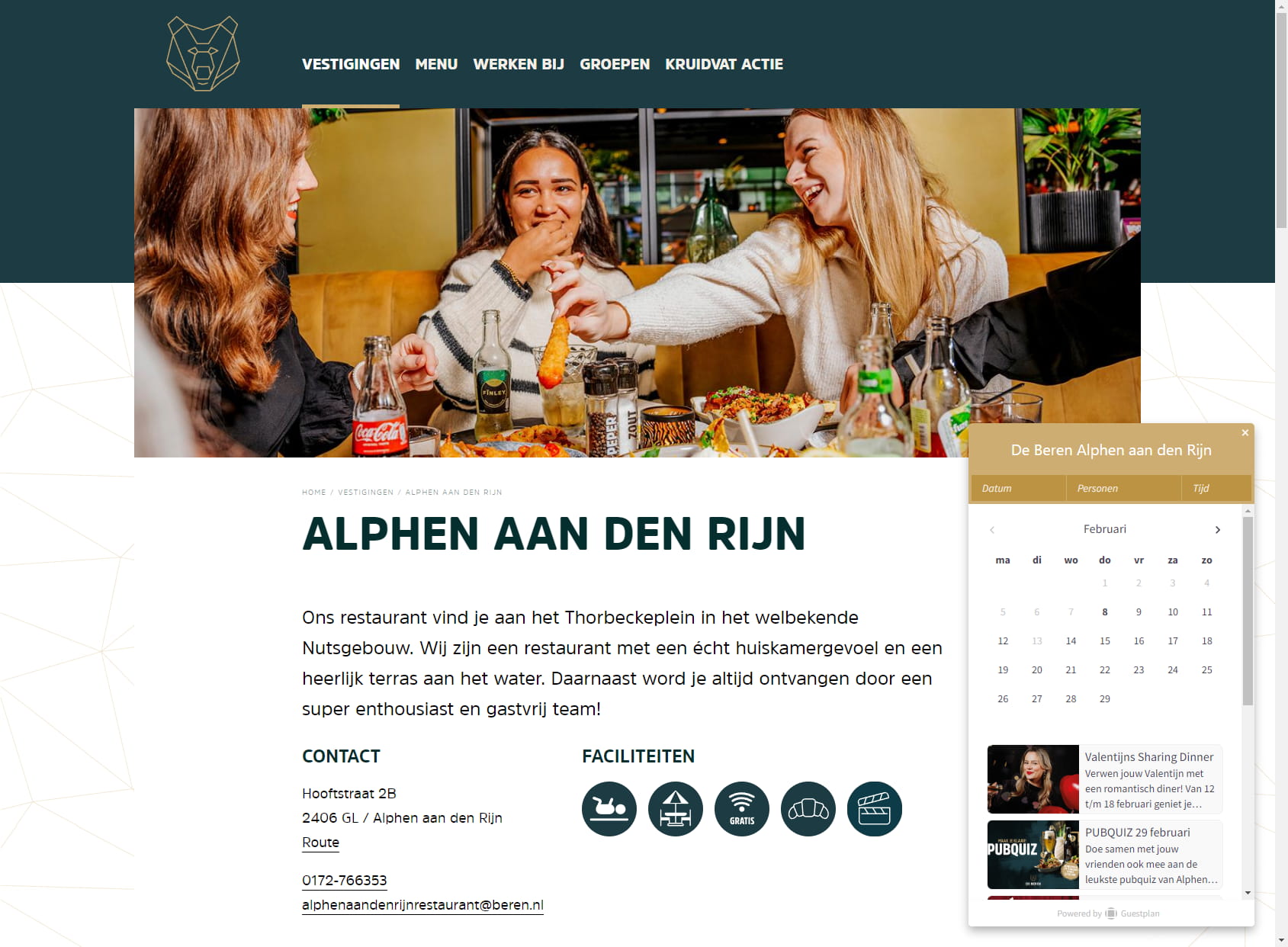 Restaurant De Beren Alphen aan den Rijn