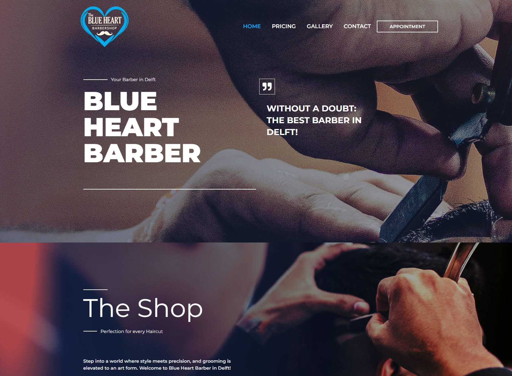 The Blue Heart Barbershop