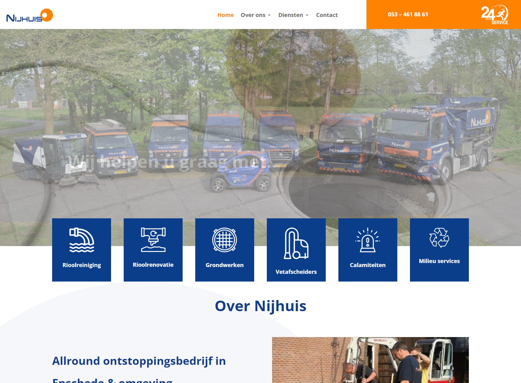 Nijhuis Rioolreiniging, Aanleg & Dienstverlening - Ontstoppingsbedrijf Enschede