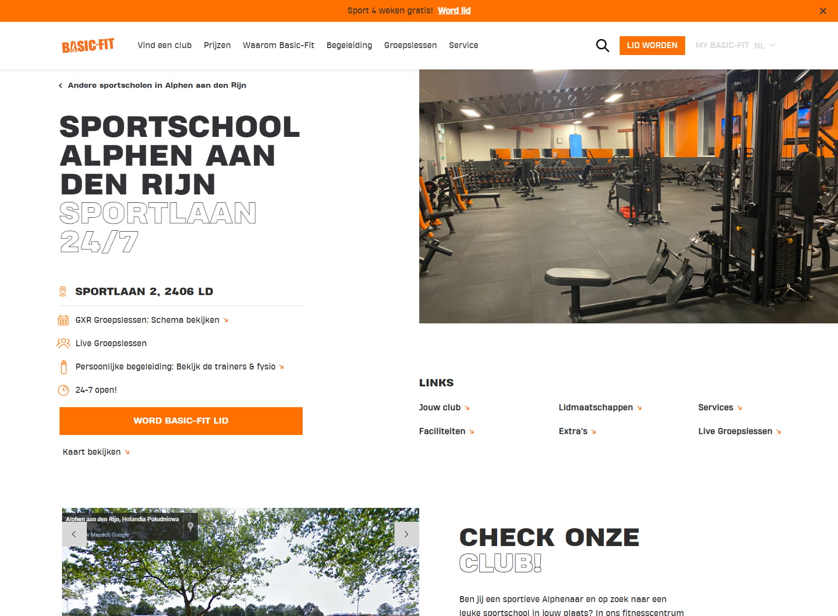 Basic-Fit Gym Alphen aan den Rijn Sportlaan