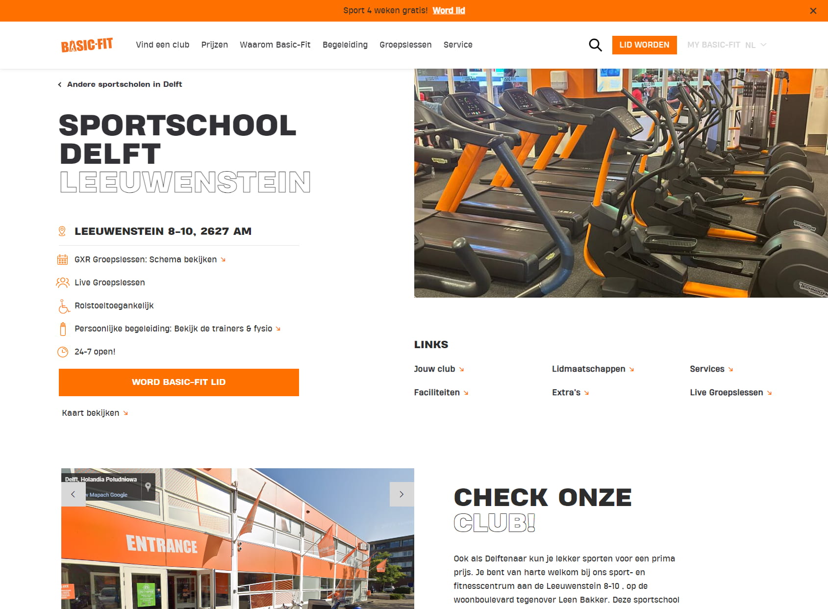 Basic-Fit Sportschool Delft Leeuwenstein