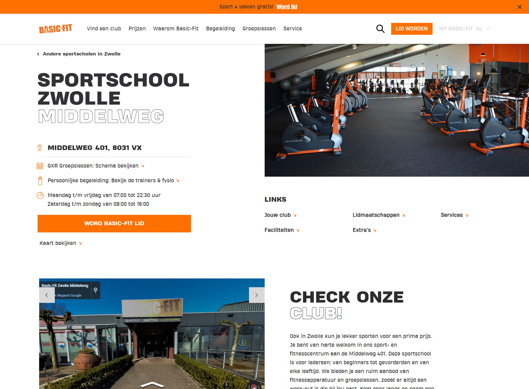 Basic-Fit Fitness Zwolle Middelweg
