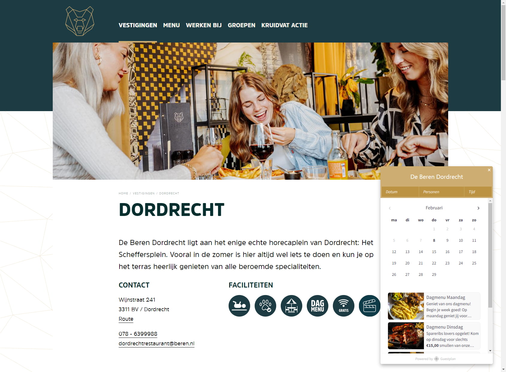 Restaurant De Beren Dordrecht