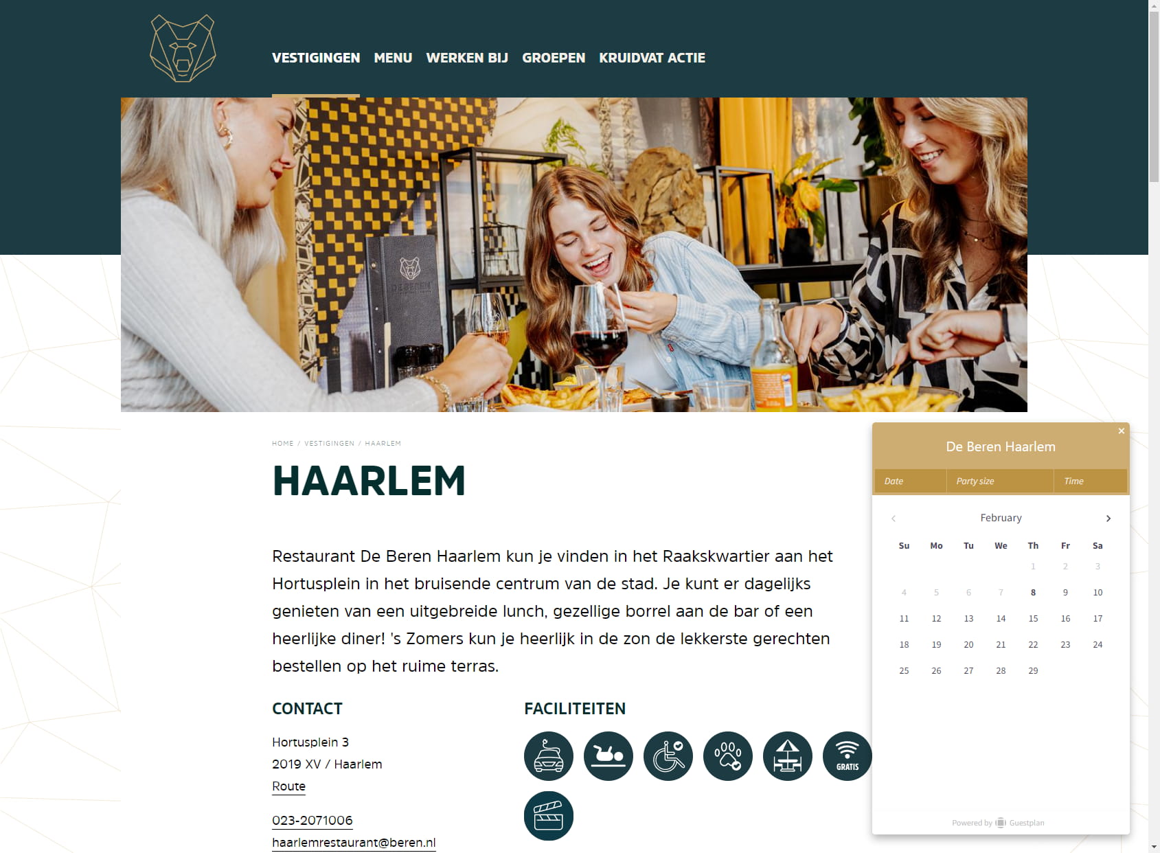 Restaurant De Beren Haarlem