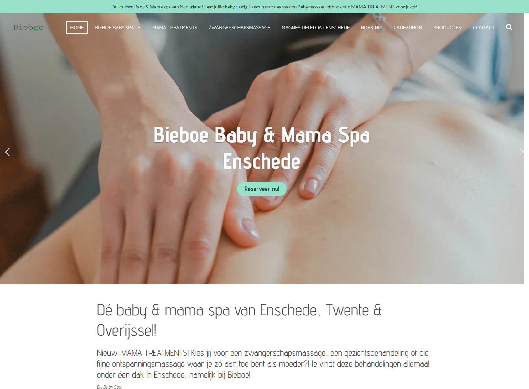 Bieboe Baby & Mama Spa Enschede - Twente - Overijssel