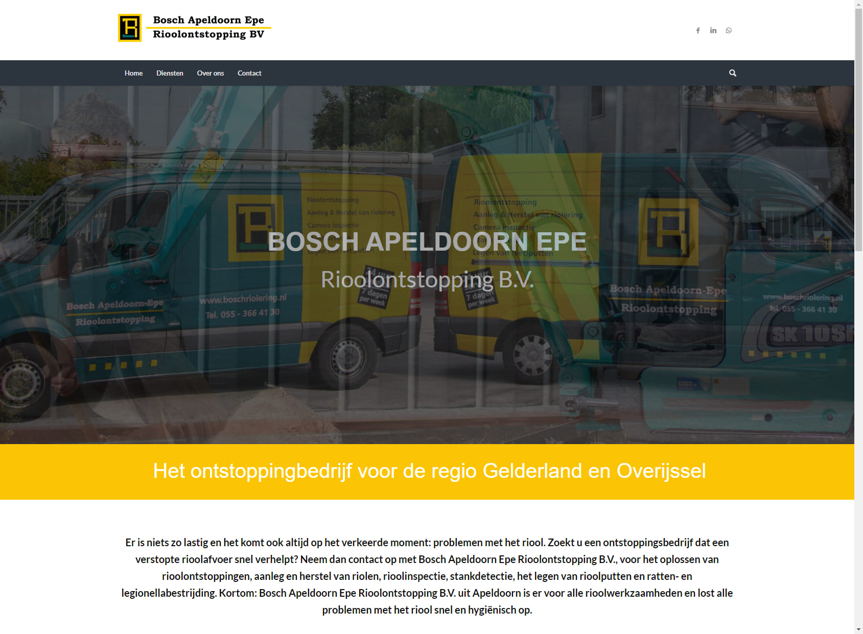 Bosch Apeldoorn/Epe Rioolontstopping bv