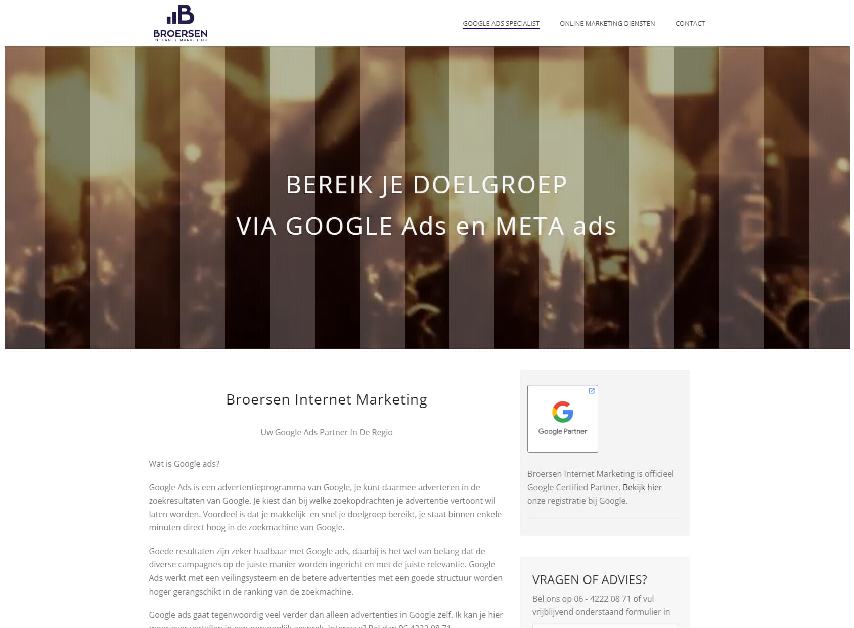 Broersen Internet Marketing - Google Adwords Specialist