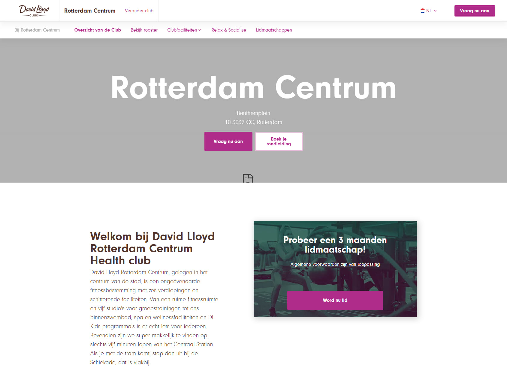 David Lloyd Rotterdam Centrum