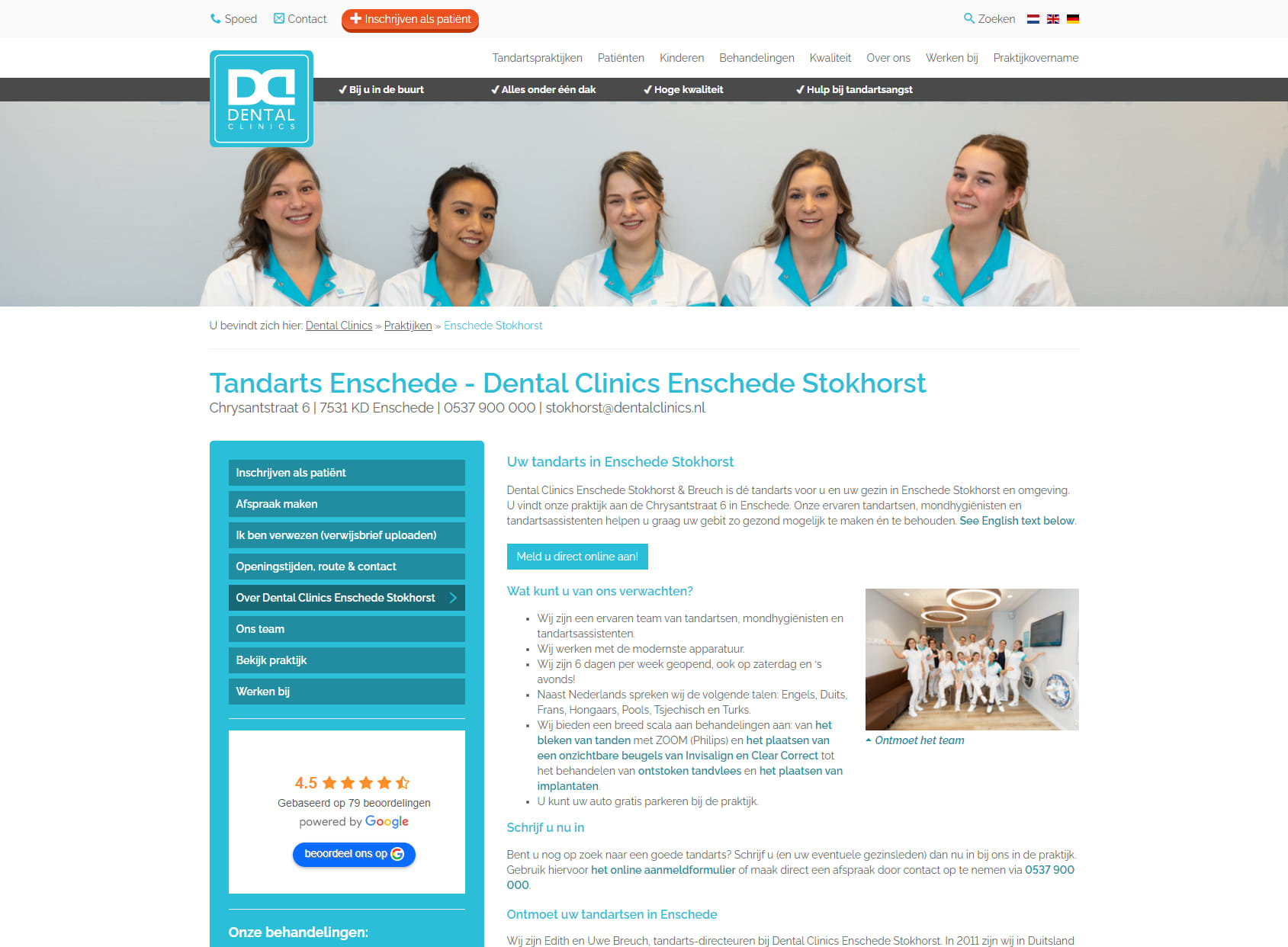 Dental Clinics Enschede Stokhorst & Breuch