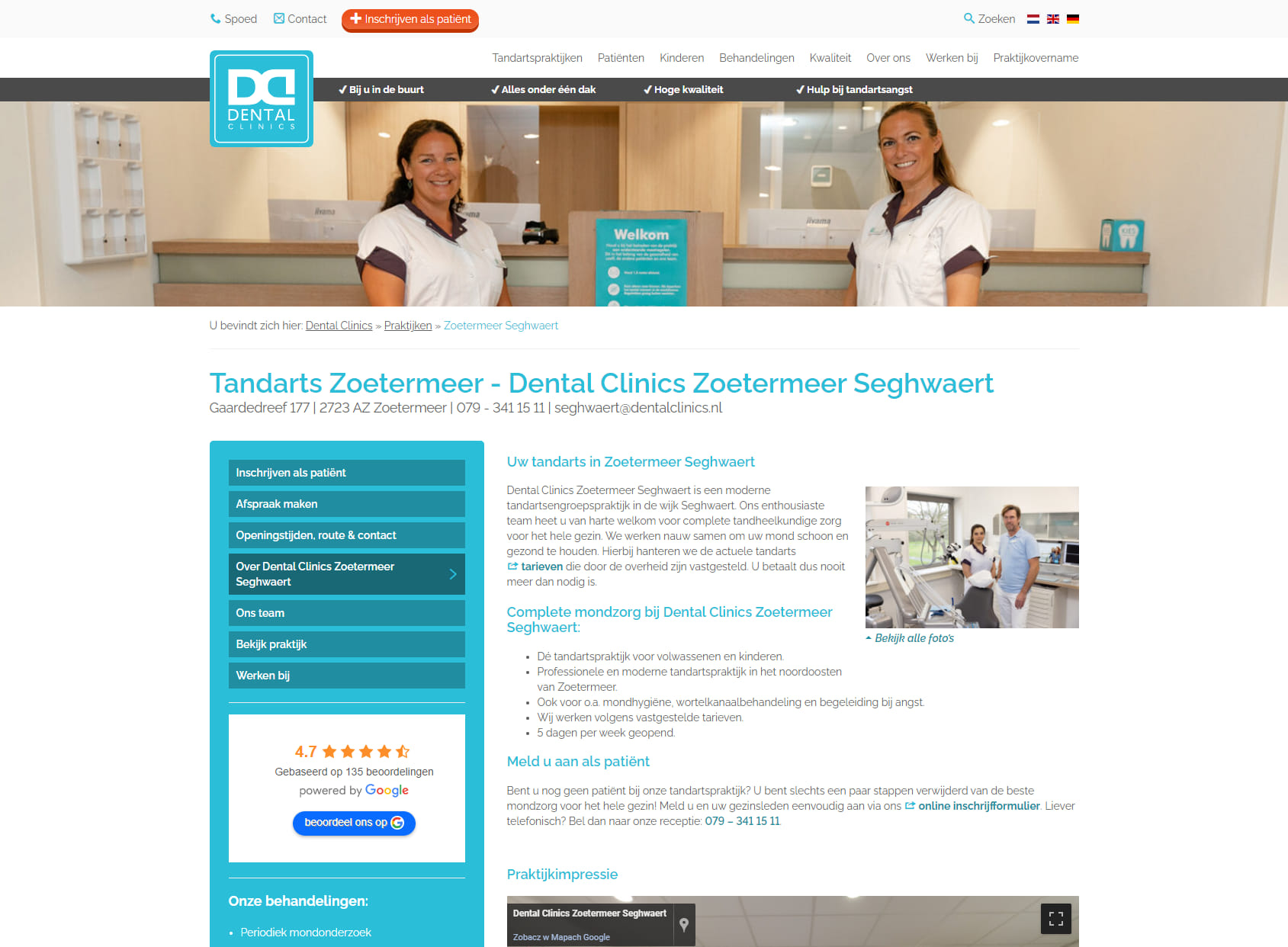Dental Clinics Zoetermeer Seghwaert