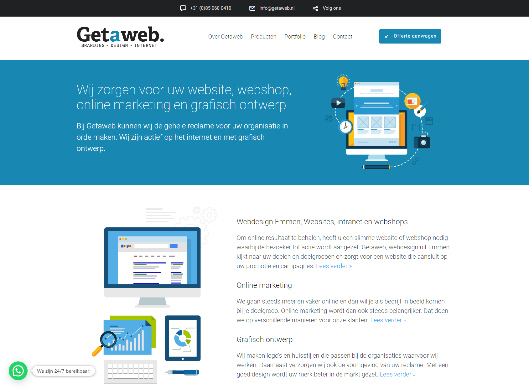 Getaweb internet en reclame
