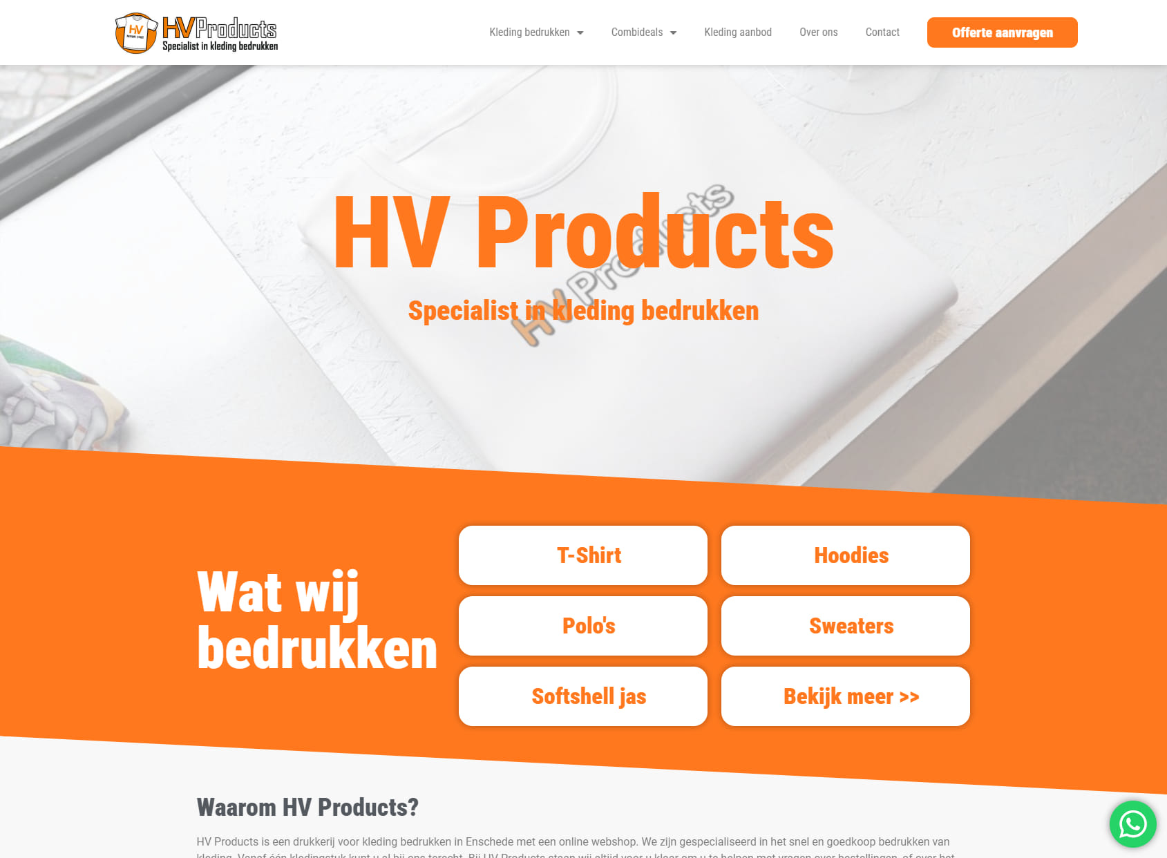 HV Products - Textieldruk , Borduren , Reclame & Merchandise