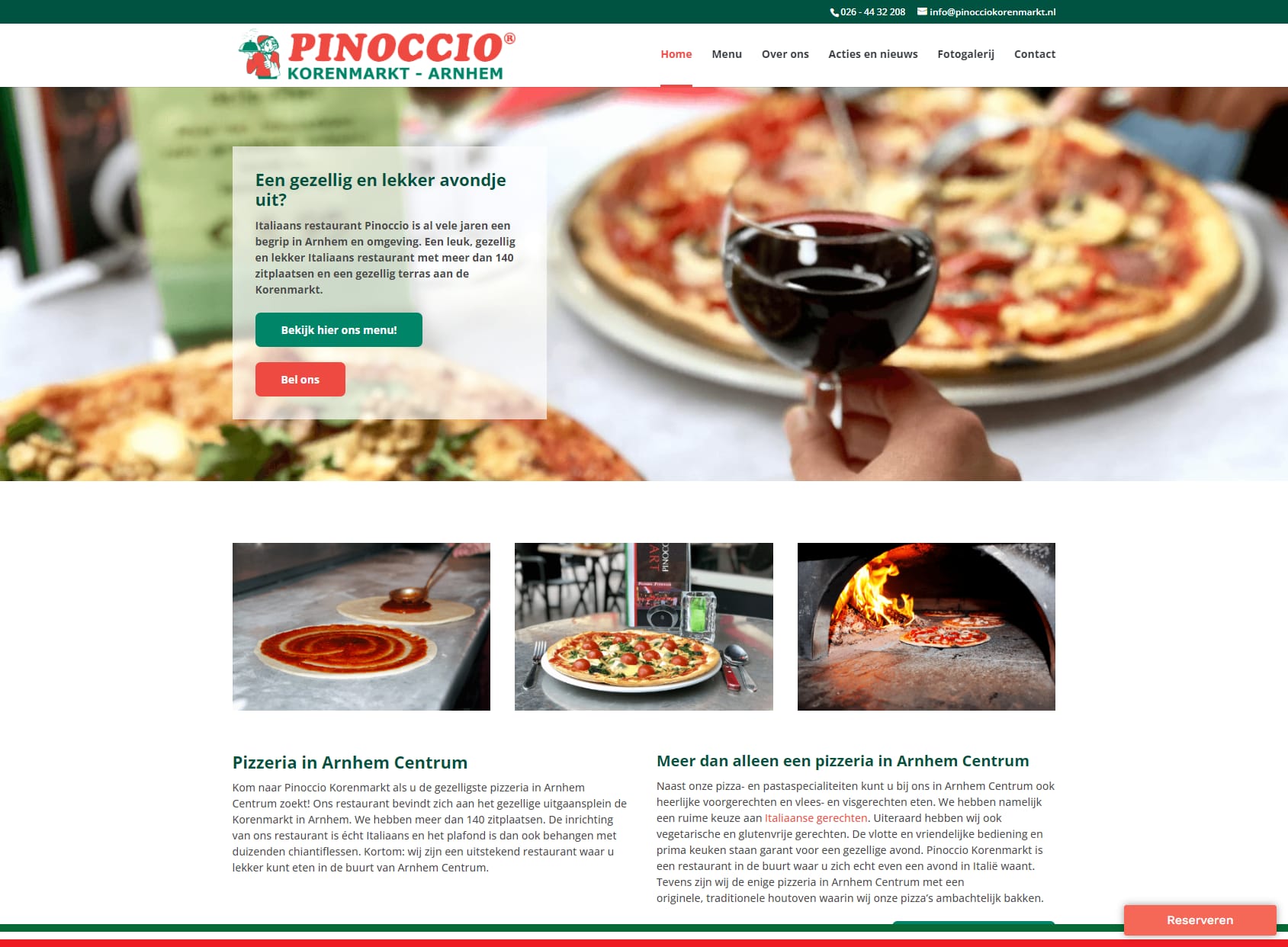 Restaurant & Pizzeria Pinoccio Korenmarkt