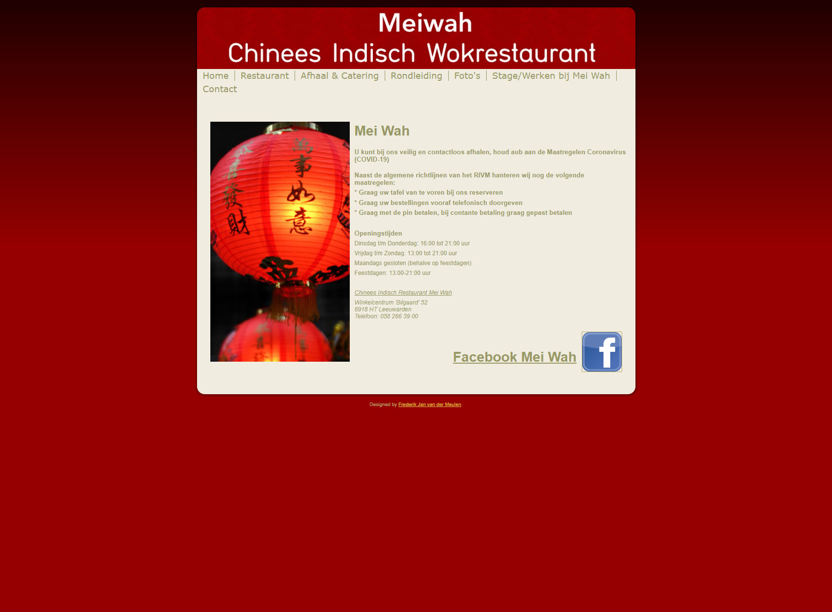 Chinees restaurant Mei Wah