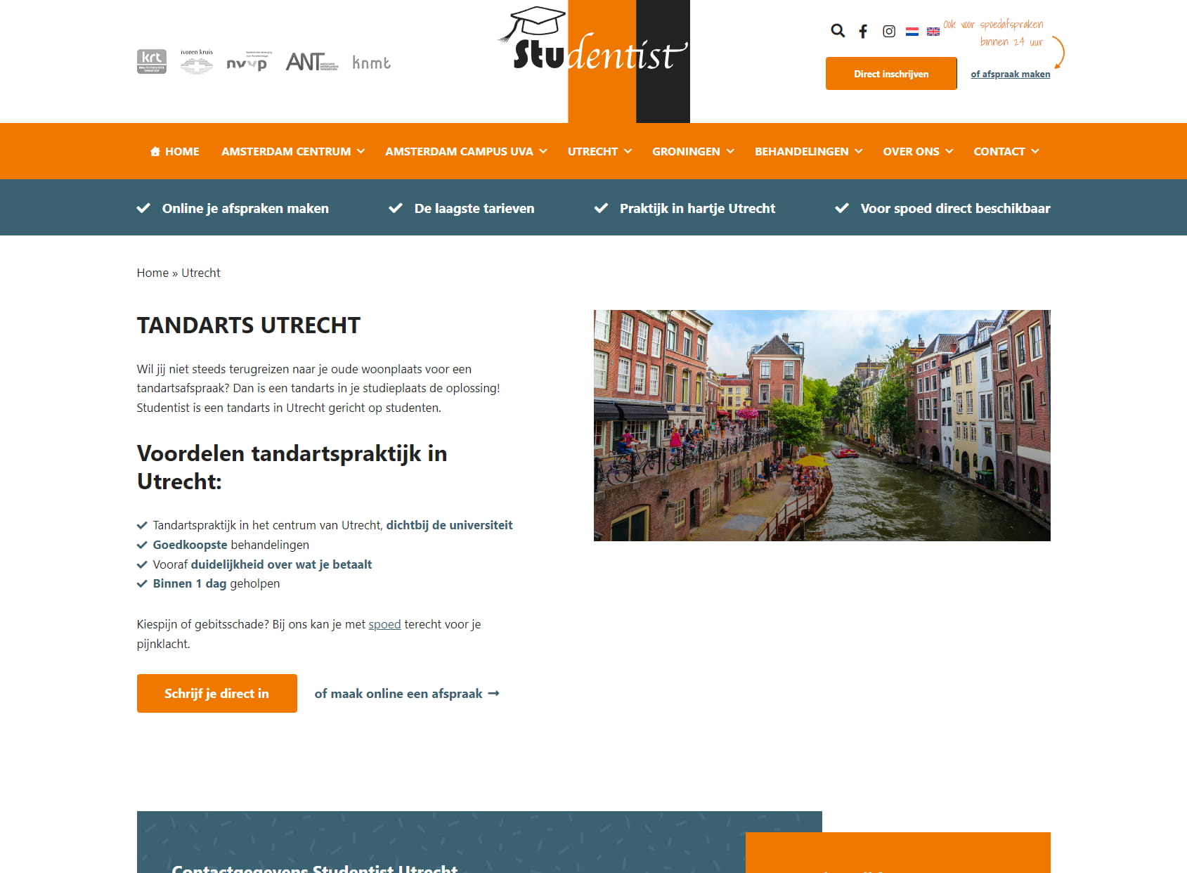 Tandartspraktijk Studentist Utrecht