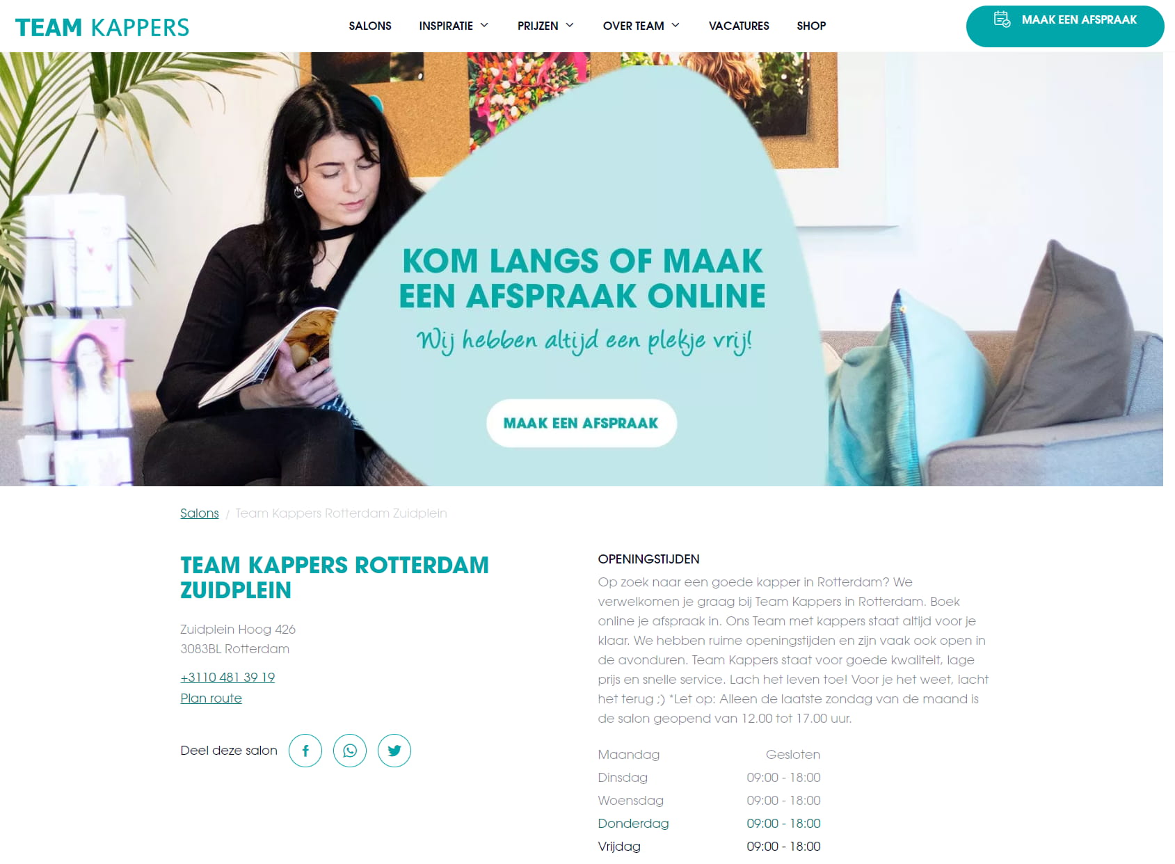 Team Kappers Rotterdam Zuidplein