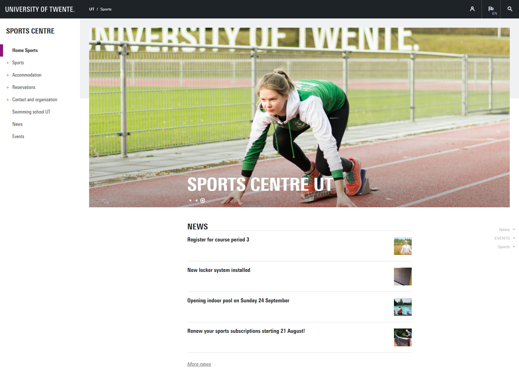 Sports Centre - University of Twente